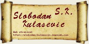 Slobodan Kulašević vizit kartica